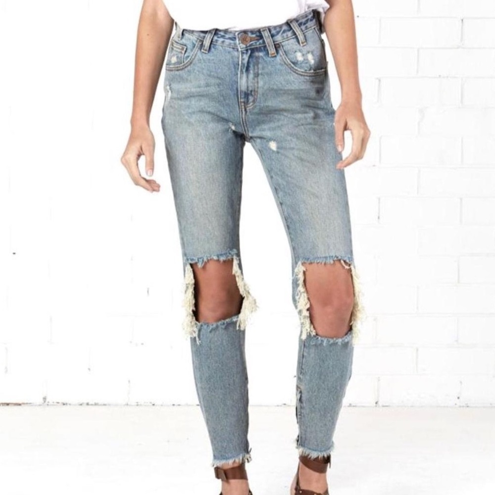 One Teaspoon High Waist Freebirds 23 distressed